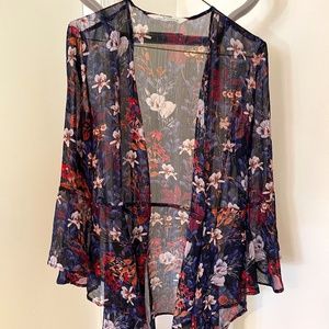 Colorful with flowers top/size m